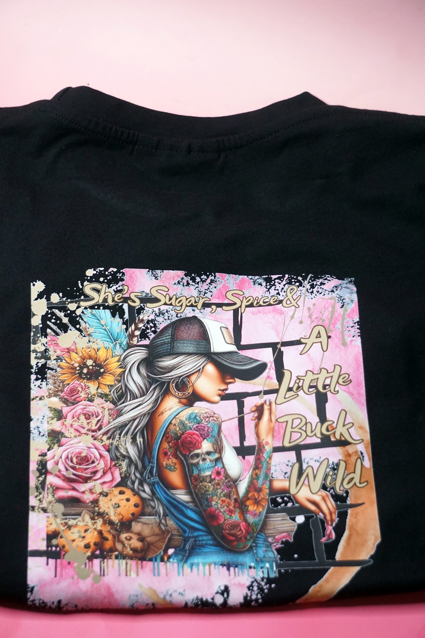 👕 Buck Wild Beauty T-Shirt – Wild at Heart, Obsessed with Bikkies 🤎🍪